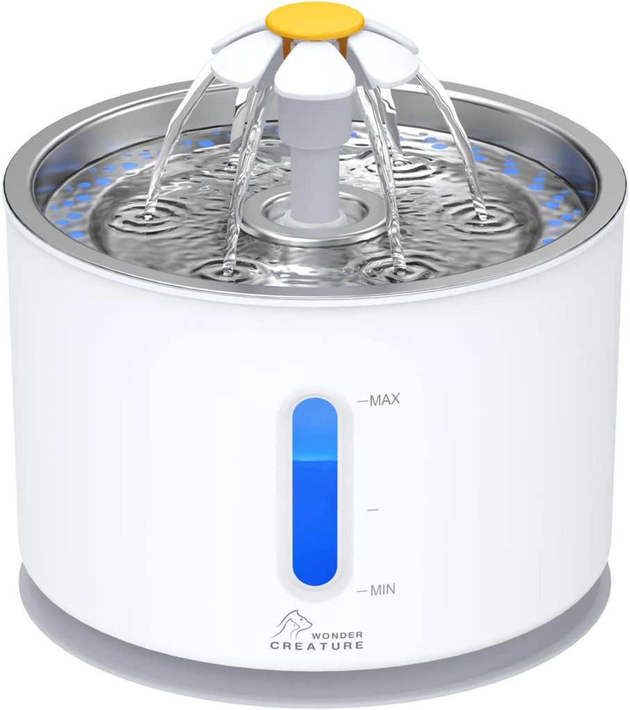 Quiet pet water fountain